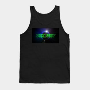 Sun and Moon Eclipse - Green 2 Tank Top